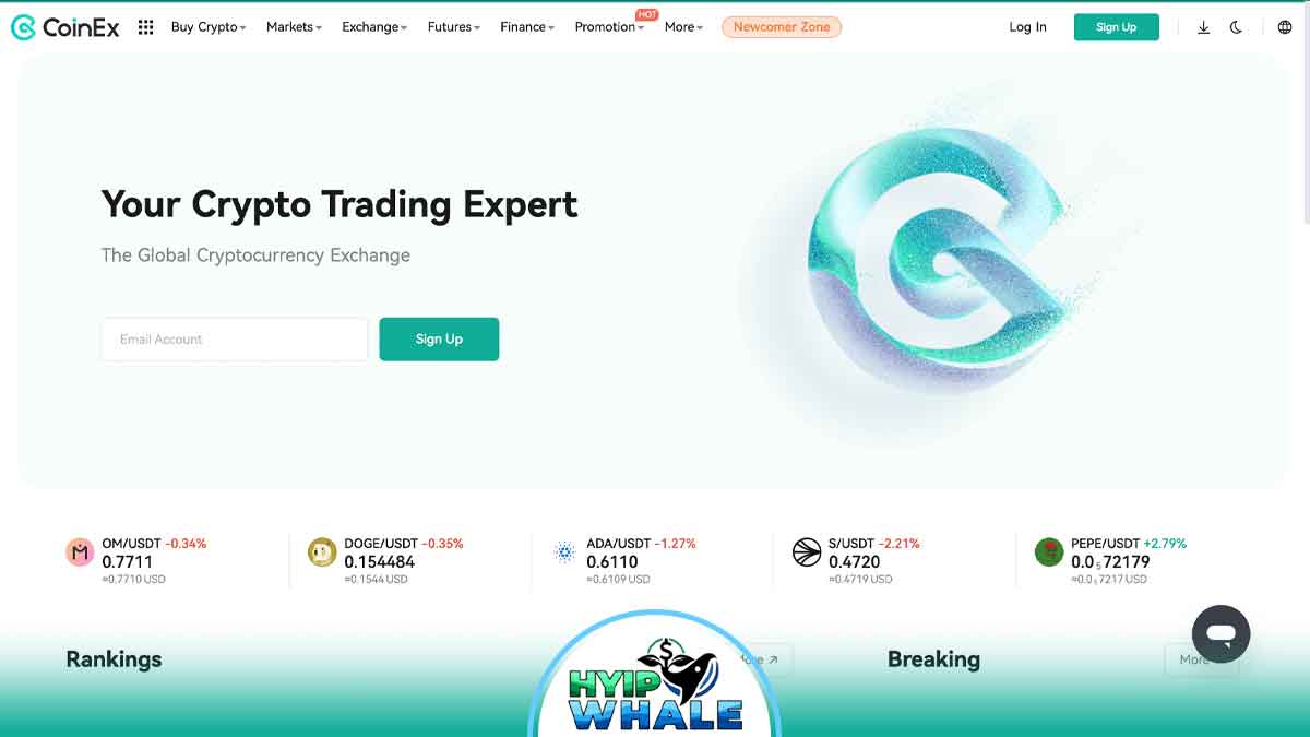 CoinEx crypto exchange review