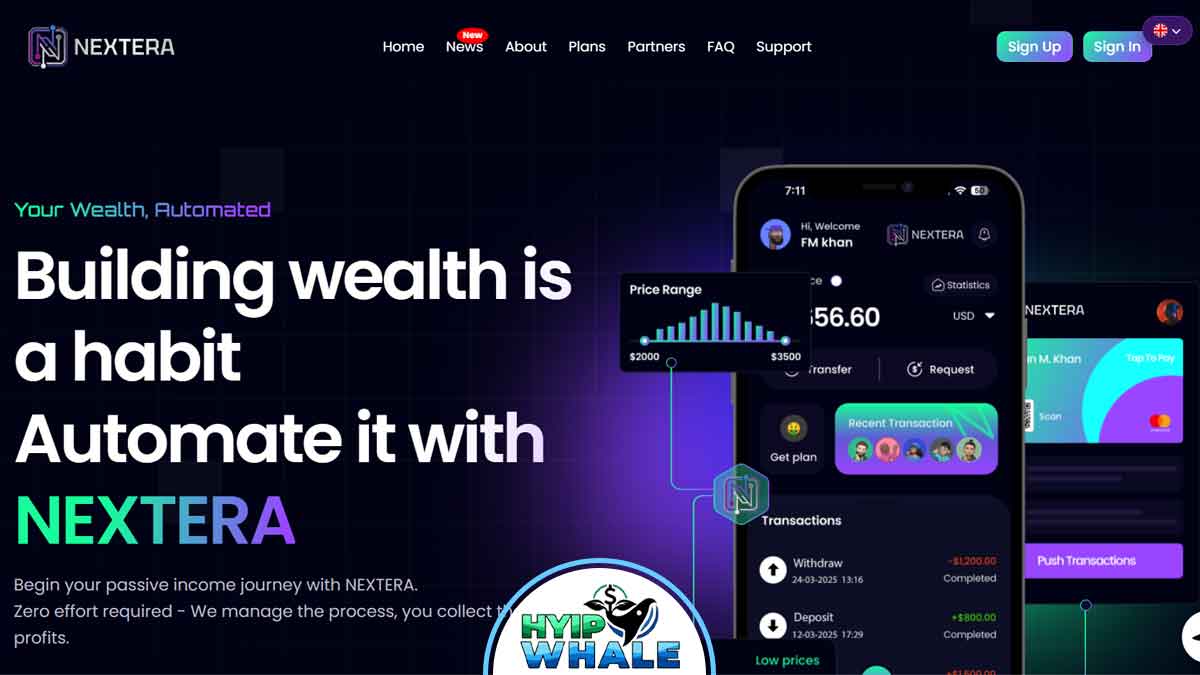 NexteraFi Review 2025 – Daily ROI or HYIP Trap?